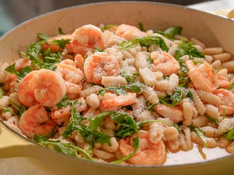 Sardinian Gnocchi with Shrimp and Arugula