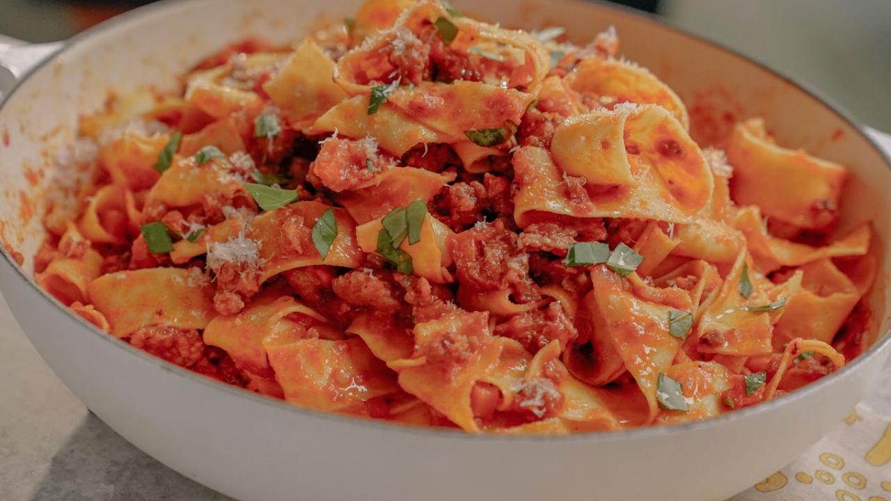 Pappardelle with Sausage Ragu