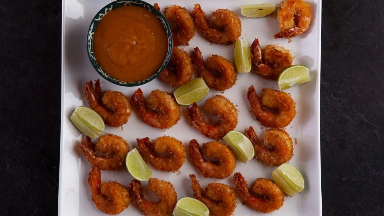 Crispy Coconut Shrimp with Sweet Mango Dipping Sauce by Pioneer Woman