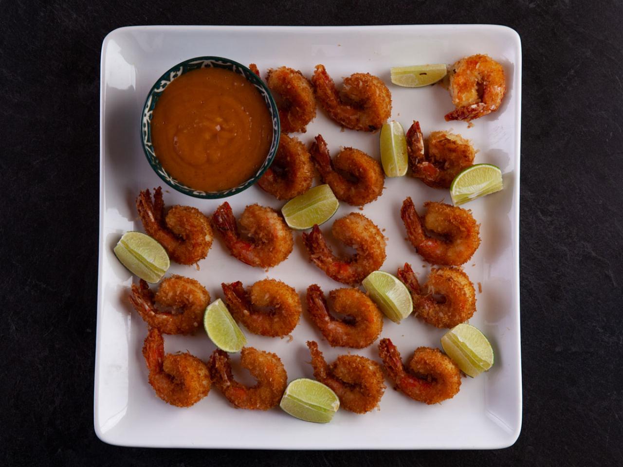 Coconut Shrimp with Apricot Sweet Chili Dipping Sauce - Closet Cooking