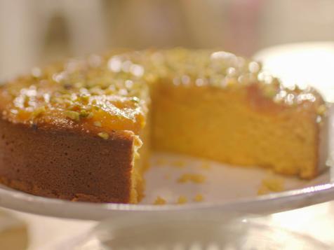 Apricot Almond Cake with Rosewater and Cardamom