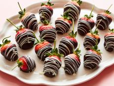 Food Network Kitchen's Chocolate-Covered Strawberries are perfect as a sweet party treat or as a romantic dessert for two.