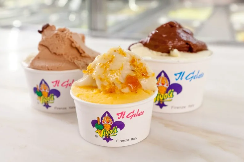 Orlando’s blistering summer heat has an upside: more excuses to eat gelato. And this being Disney Springs, the gelato has a whole story behind it. The petite <a target="_blank" href="http://vivoli.it/en/home-2/">Vivoli il Gelato</a> is housed within a brick façade that looks like the original in Florence, opened in 1930. Like the first, and the only other unit (it’s in NYC), the shop uses fourth-generation recipes featuring whole Italian milk and cream, barn eggs and seasonal fresh fruit, with no dyes or other additives. Flavors range from familiar to sooo Italian, like cannoli, rice pudding and hazelnut. Want more? Have your tiramisu gelato built into a shake, or maybe the almond variety sandwiched between two cookies, or served with a waffle or an Italian warm donut wrapped around it. A foamy coffee or hot chocolate affogato pairs magically.