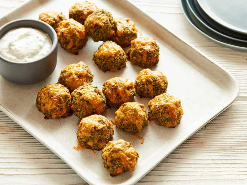 Food Network Kitchen’s Keto Broccoli Cheese Bites.