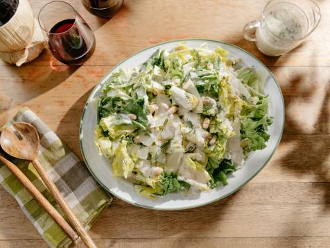 Escarole Salad with Artichokes and Preserved Lemon Dressing