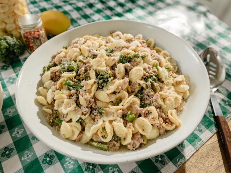 Orecchiette with Broccolini and Sausage Recipe Molly Yeh Food Network