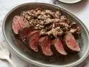 Food Network Kitchen’s Roast Beef Tenderloin with Mushroom Ragout.