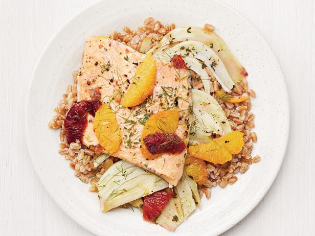 Citrus Arctic Char with Farro image