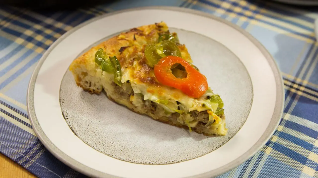 Cheesesteak Skillet Pizza