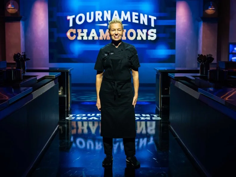 Competitor Elizabeth Falkner, as seen on Tournament of Champions, Season 1.