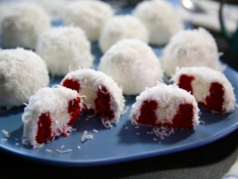 Red Velvet Snow Balls