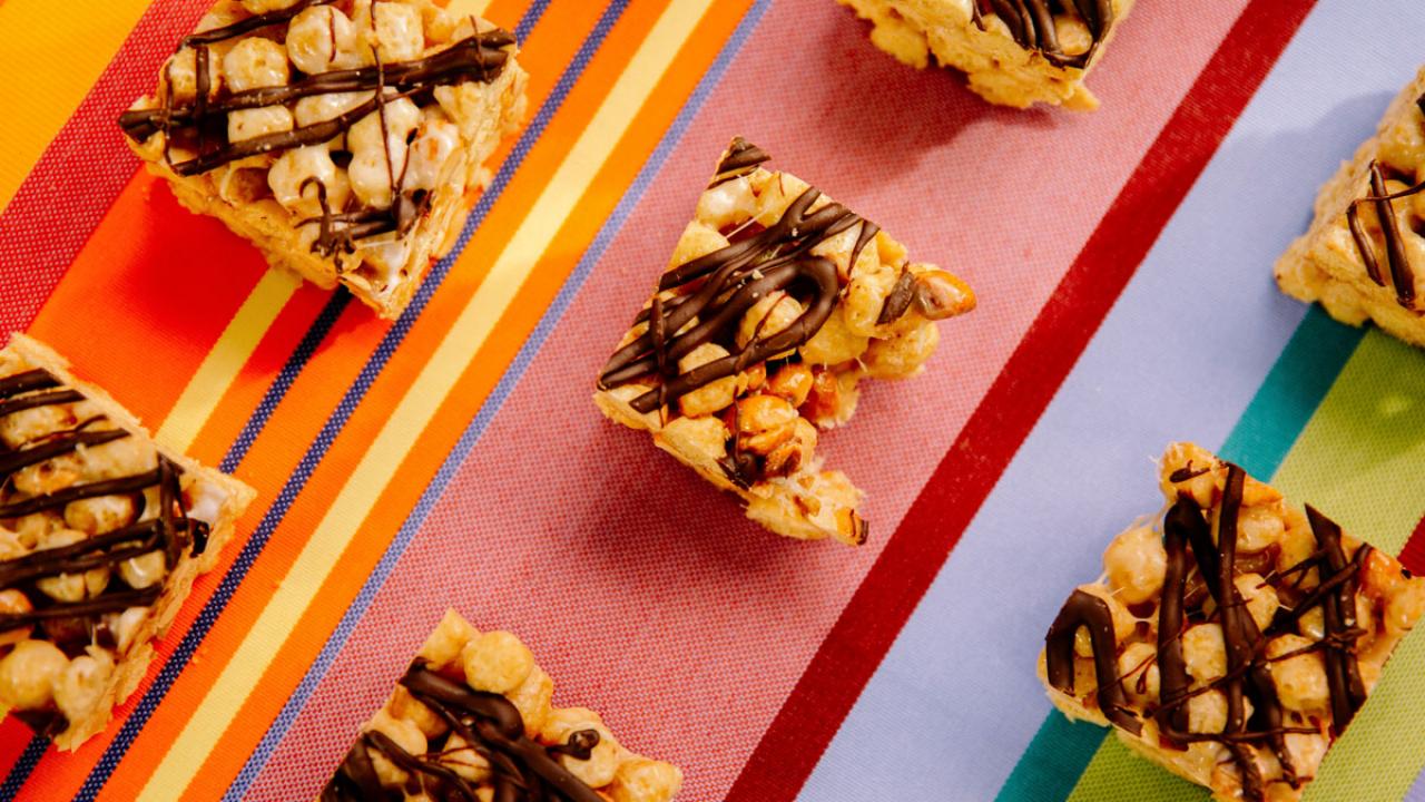 Peanut Butter and Chocolate Cereal Treats Recipe Jeff Mauro Food