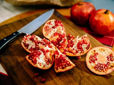 The Best Way to Cut a Pomegranate | The Kitchen: Food Network | Food Network