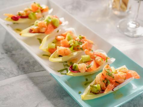 Lemon-Lavender Shrimp Cups