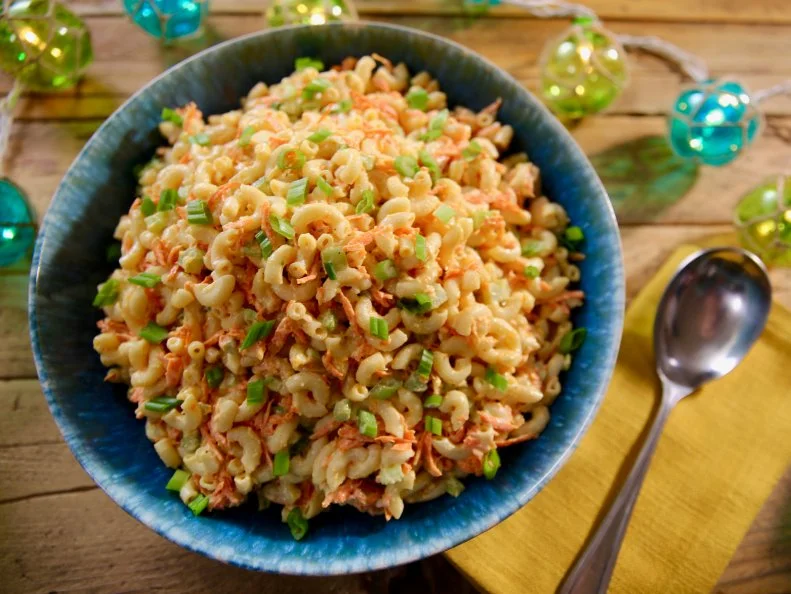 Food Beauty of Molly's Macaroni Salad, as seen on Girl Meets Farm, season 5.