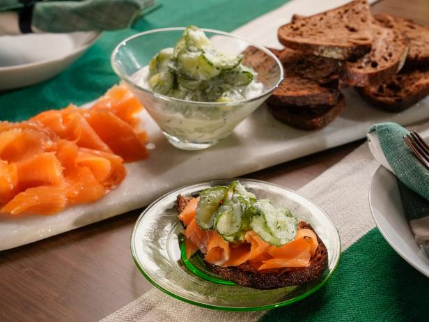 Smoked Salmon with Creamy Cucumbers image