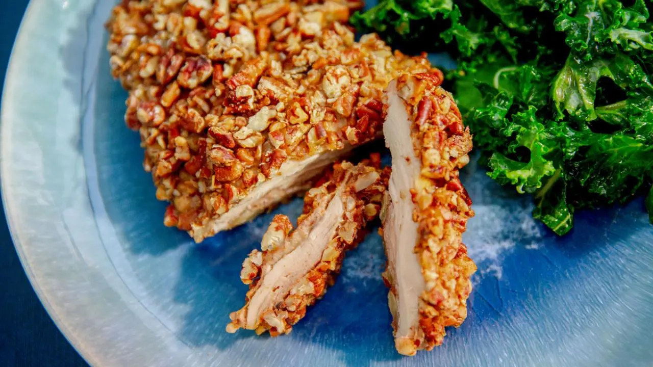 Spicy Pecan Crusted Chicken