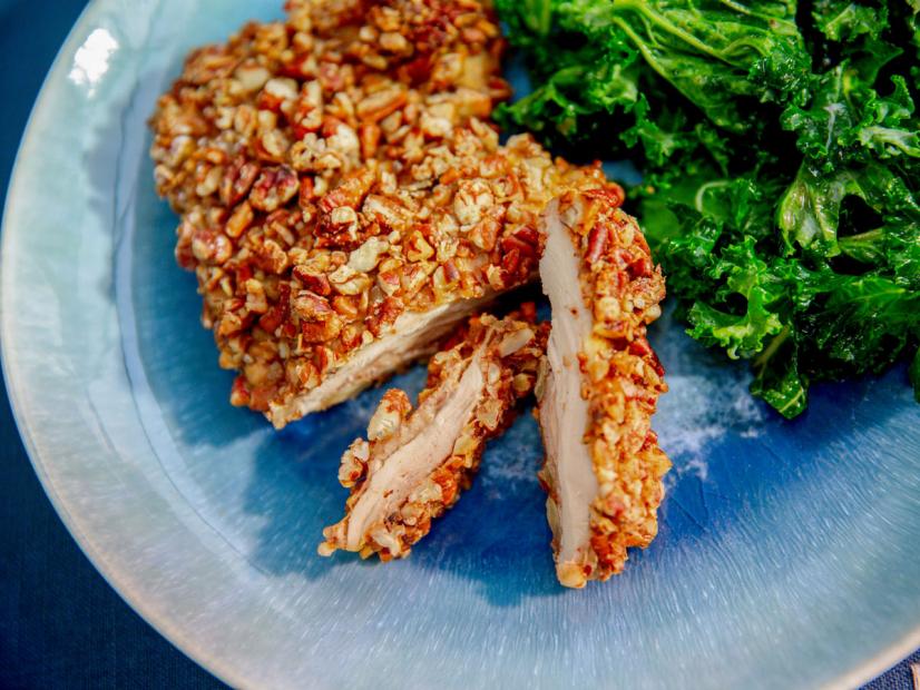 Spicy Pecan Crusted Chicken Thighs Recipe Katie Lee Biegel Food Network