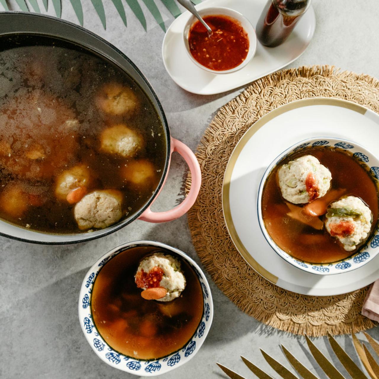 Throwdown's Matzo Ball Soup Recipe, Bobby Flay