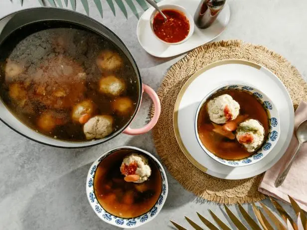 Scallion and Ginger Matzo Ball Soup Recipe | Molly Yeh | Food Network