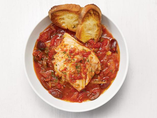 Cod in shop tomato sauce