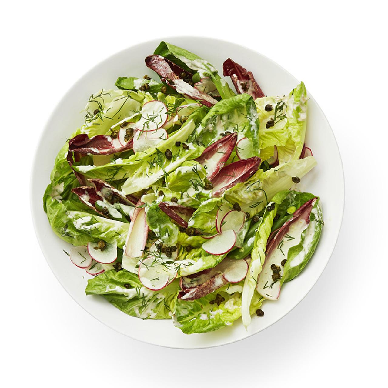 Little Gem Salad with Horseradish Dressing Recipe