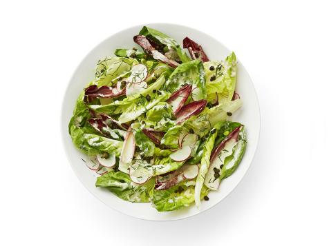 Little Gem Salad with Horseradish Dressing