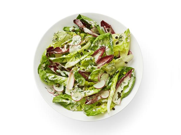 Little Gem Salad with Horseradish Dressing Recipe, Food Network Kitchen