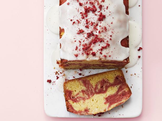 Raspberry-Swirl Pound Cake_image