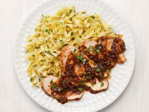 Spiced Chicken Breasts with Dates