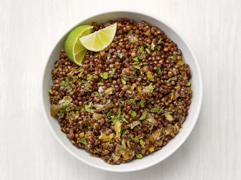 Spiced Lentils with Leeks