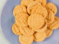 Peanut butter cookies bring me right back to lunch in my elementary school cafeteria. The cooks would press each one with the back of a fork. I always tried to get an extra cookie, but those ladies were strict! Now I can have as many as my tummy desires.