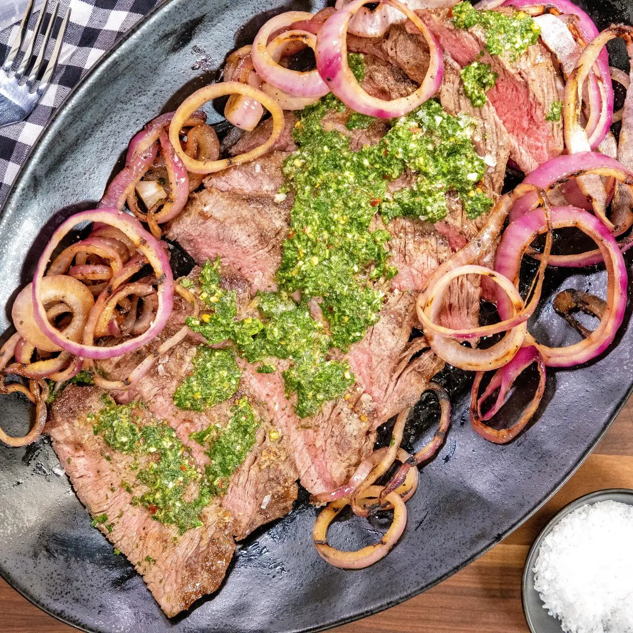 Flank Steak with Chimichurri Sauce