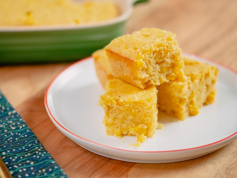 Michael Symon features Corn Pudding, as seen on Food Network Kitchen Live.
