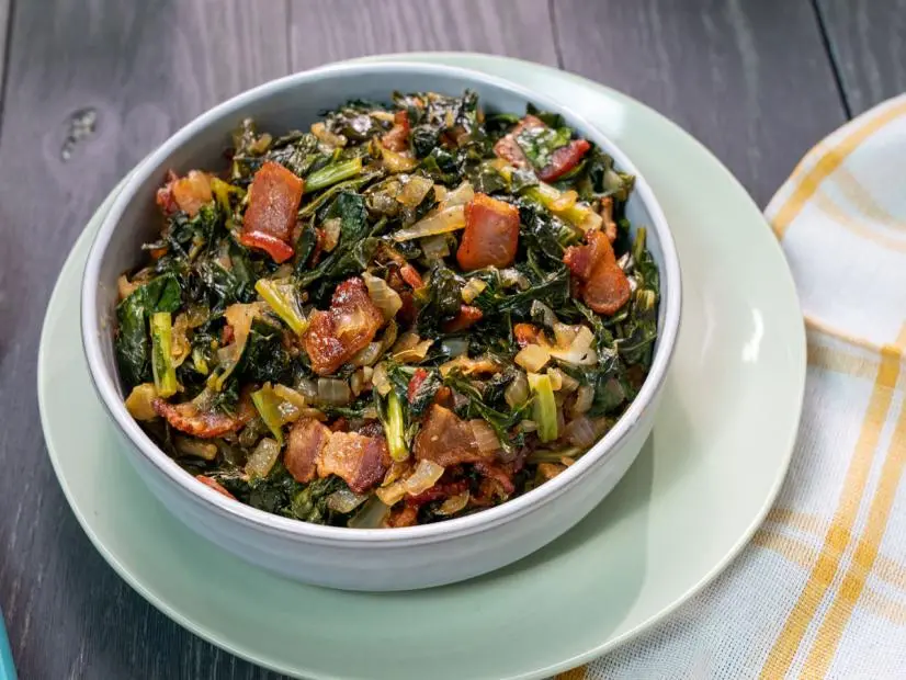 PanFried Collard Greens Recipe Kardea Brown Food Network