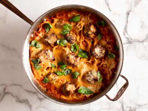 Skillet Spaghetti and Meatballs