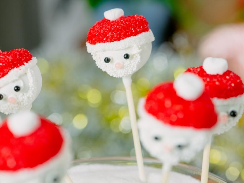 Sarah Holden features Santa Cake Pops, as seen on Food Network Kitchen Live.