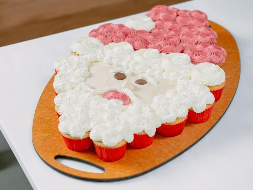 Sarah Holden features Santa Pull Apart Cupcakes, as seen on Food Network Kitchen Live.