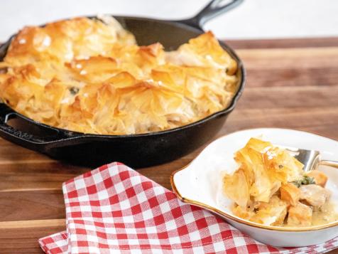 Chicken, Sweet Potato and Swiss Chard Phyllo Pot Pie