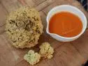 Food Network Kitchen’s Coal-Roasted Cauliflower with Romesco.