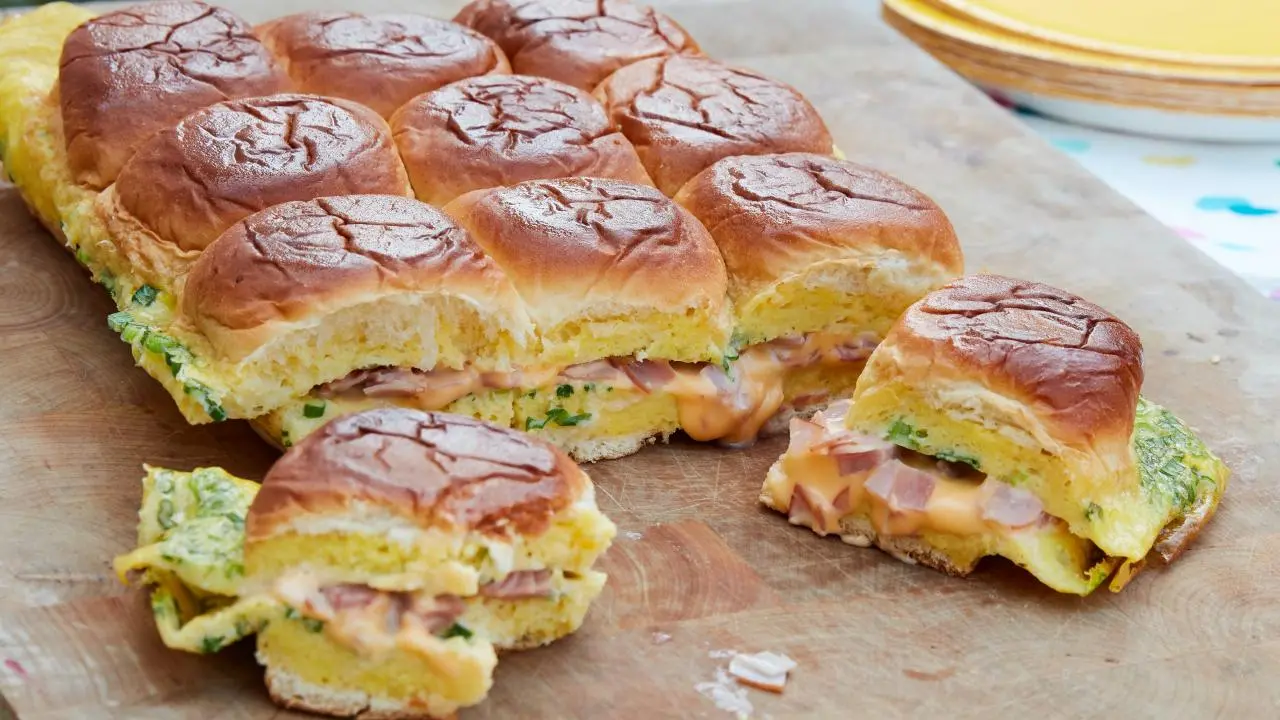 Grilled Pull-Apart Breakfast Sandwiches