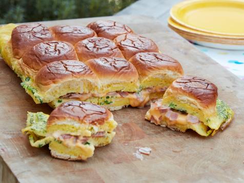 Grilled Ham, Egg and Cheese Breakfast Sandwiches for a Crowd