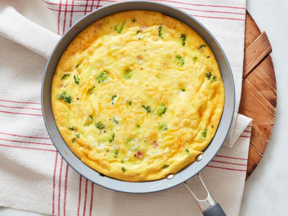 Ham, Broccoli and Cheddar Frittata Recipe | Food Network Kitchen | Food ...