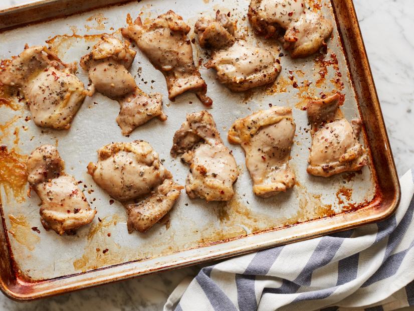 Food Network Kitchen’s Meal Prep Roasted Chicken Thighs.