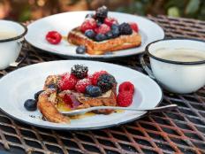 Food Network Kitchen’s Pie Iron Peanut Butter and Jelly French Toast.