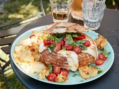 Food Network Kitchen’s Smoky Caprese Bread Bowl.