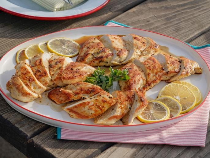 Lemon and Oregano Pounded Chicken Recipe Giada De Laurentiis Food Network