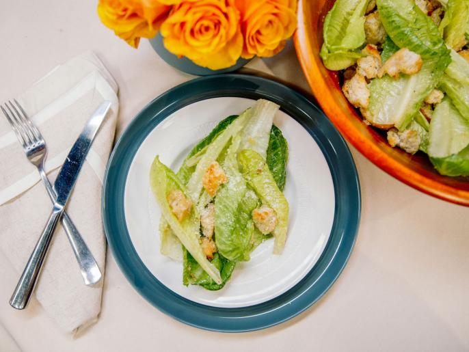 Tableside Caesar Salad Recipe Geoffrey Zakarian Food Network