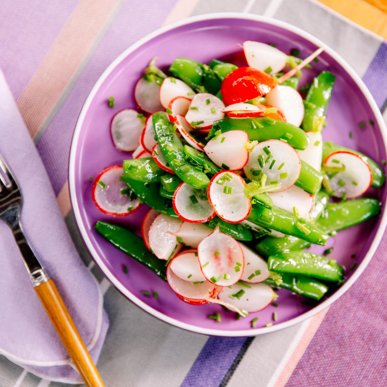 Sugar Snap Pea and Radish Salad Recipe, Katie Lee Biegel