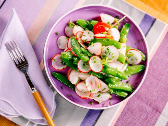 Sugar Snap Pea and Radish Salad Recipe | Katie Lee Biegel | Food Network